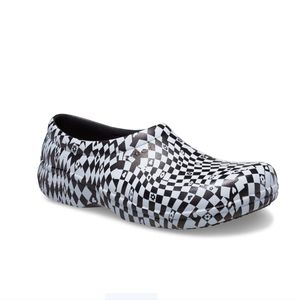 Crocs at Work Unisex On The Clock Graphic Work Slip On Clogs NWT